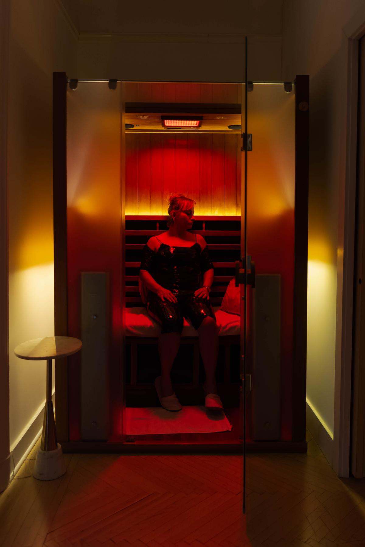 Infrared sauna at IMD Health & Wellness